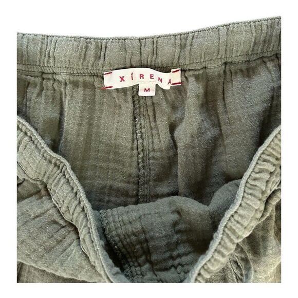 Xirena Pants Womens Medium Joggers Gauze Green Drawstring Cotton - Picture 6 of 8